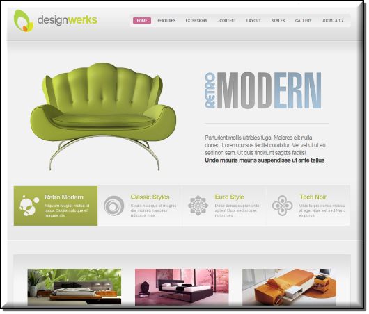 Joomla шаблон JXTC DesignWerks Joomla шаблон JXTC DesignWerks